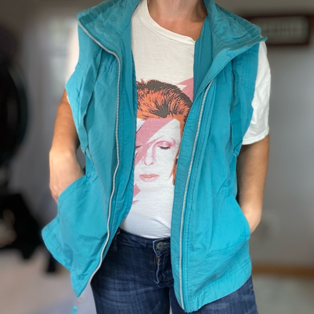 Vintage Columbia teal Full zip vest size extra large - Picture 1 of 13